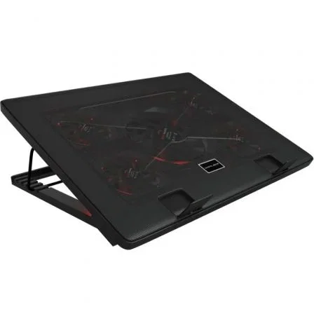 Mars Gaming Soporte Refrigerante MNBC2 para Portátiles hasta 17.3" con Iluminación LED Roja Mars Gaming Soporte Refrigerante MNBC2 para Portátiles hasta 17.3" con Iluminación LED Roja